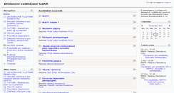 Desktop Screenshot of 2011.elearning.ujak.cz